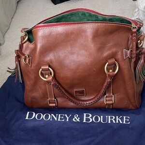 Dooney & Bourke Chestnut Leather Satchel